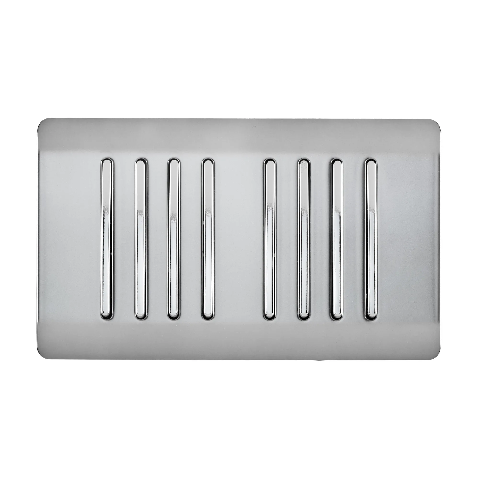 ART-SS88BS  8 Gang 2 Way 10 Amp Rocker Twin Plate Brushed Steel